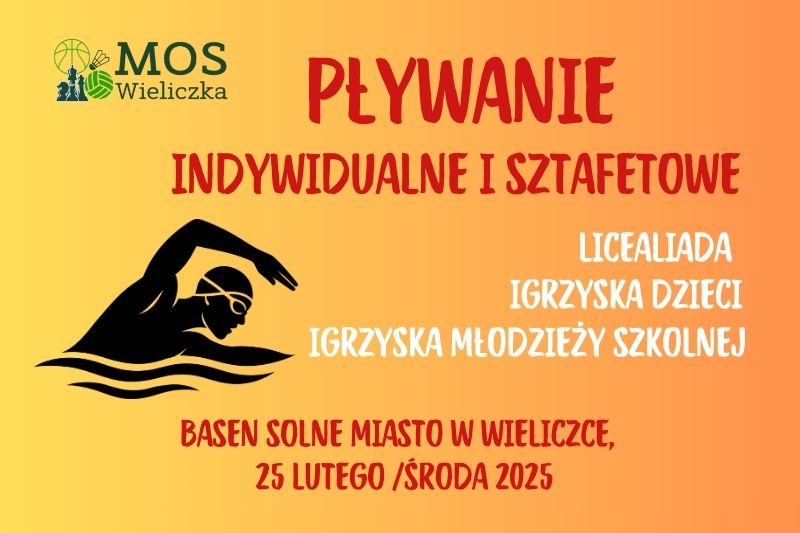 KOMUNIKAT PŁYWANIE 2026 – ZAPISY WYŁĄCZNIE W SRS