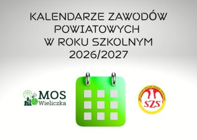 KALENDARZE ZAWODÓW POWIATOWYCH W ROKU SZKOLNYM 2026/2027